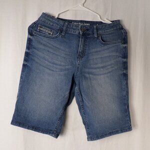 City Short Calvin Klein Blue Jeans Shorts Womens Sz 4